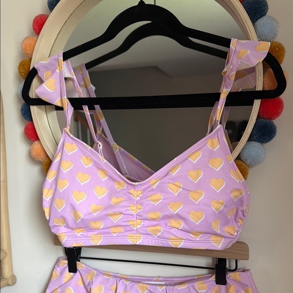 Stoney Clover Lane x Target Pink and Yellow Heart Bikini Set - Picture 2 of 9